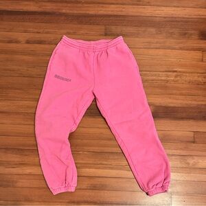 Pangaia Pink Cotton Sweatpants Joggers